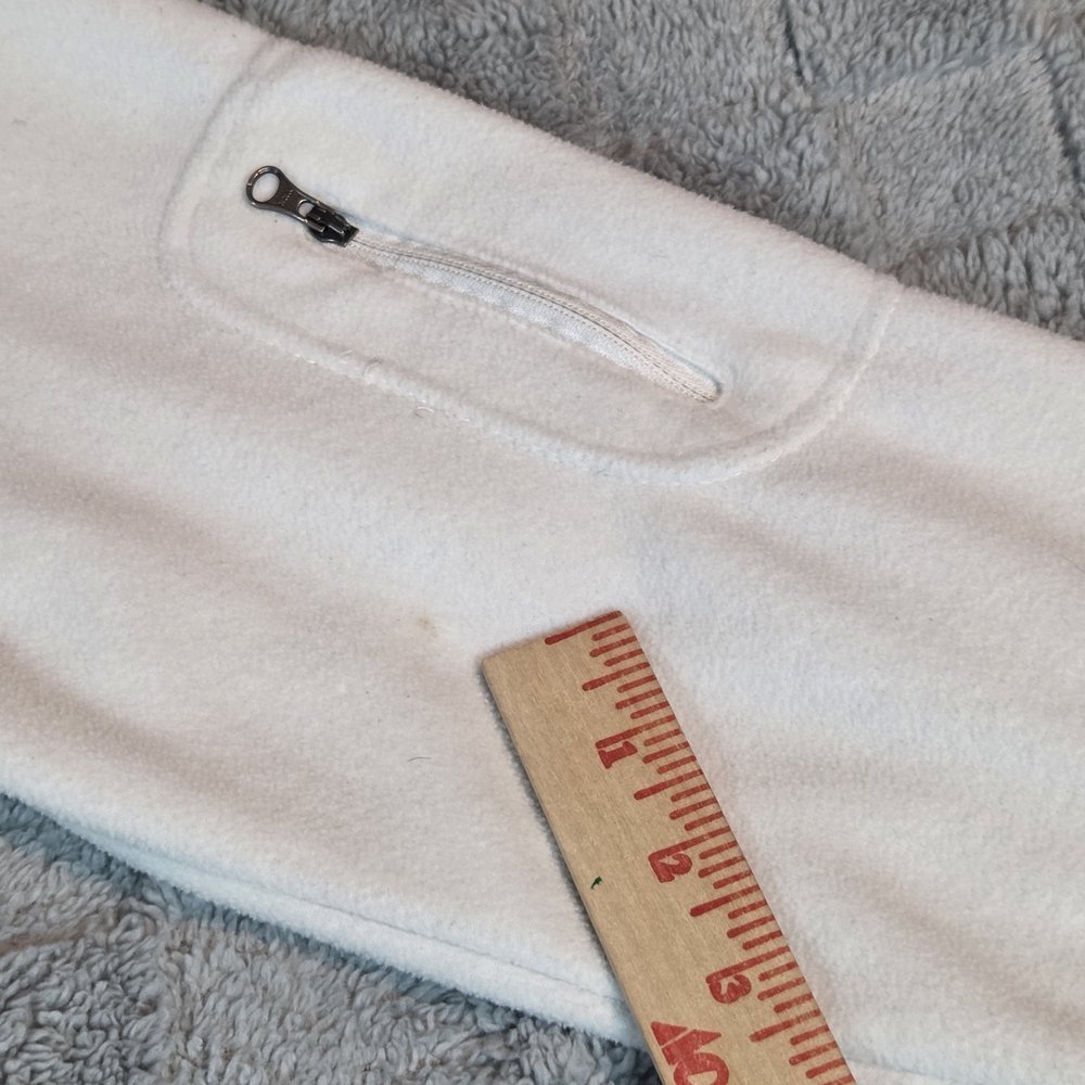 Columbia Full Zip Jacket Women's Size Medium  White Fleece Pockets - Picture 10 of 13